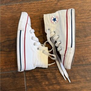 Converse White High Top toddler size 6